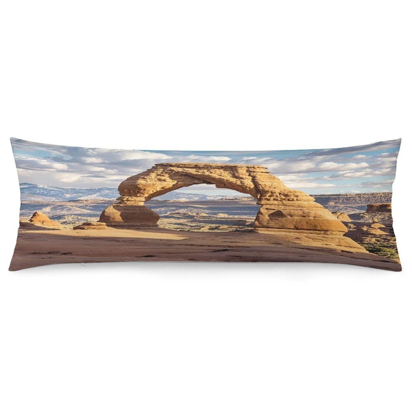Arches National Park Pillowcase Decorative Body Pillow Cover Soft Full Long Pillow Case Breathable Large Body Pillowcase Cute Cozy Pillow Sham for Bed Couch Sofa 18.9 X 53 Inch