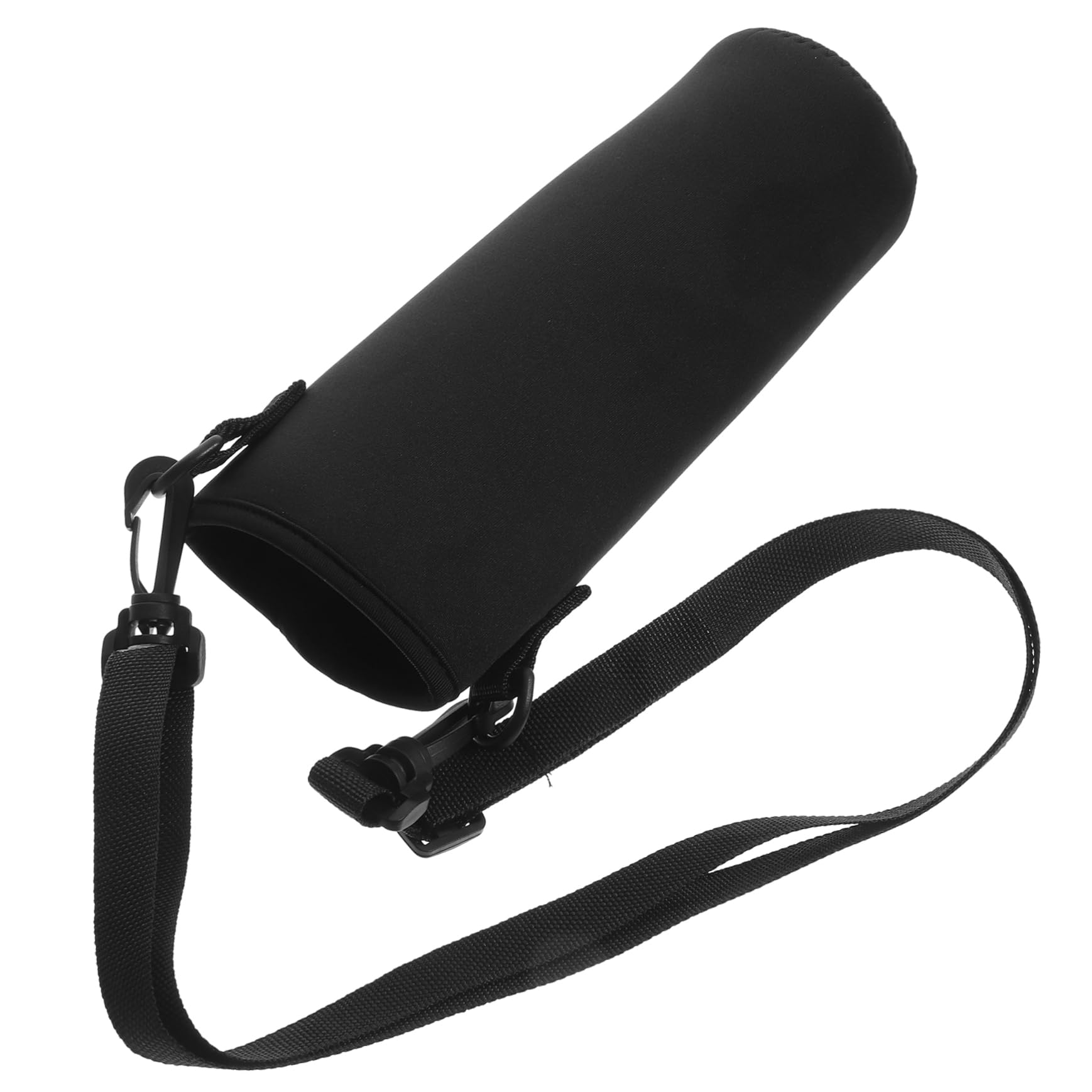 Toyvian juego de tazas bolsa manga botella de bebida agua portabotellas tapa de botella de aislamiento paño de buceo Negro