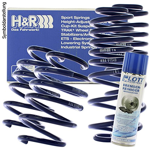 H&R Sport-Fahrwerk Tieferlegungssatz Federn/Tieferlegung 35mm + Bremsenreiniger