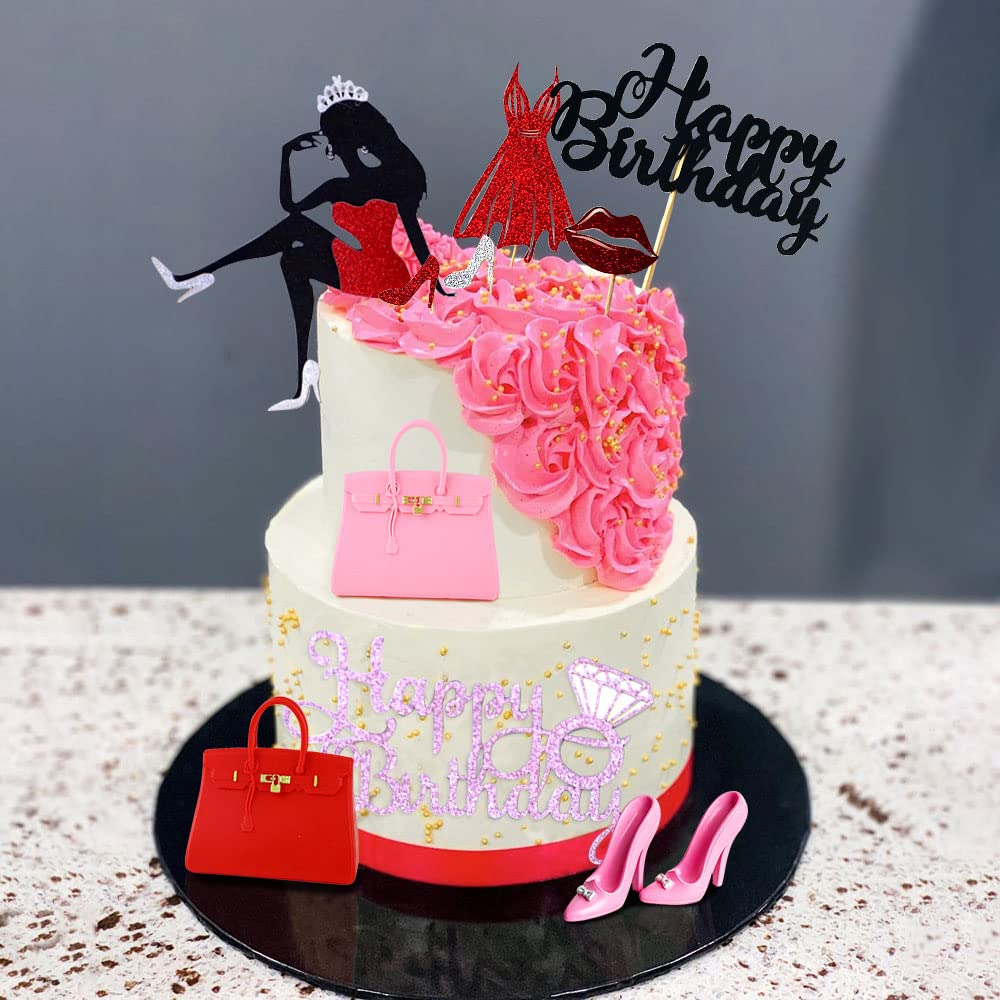 JeVenis 15 PCS High Heel Cake Decoration Queen Birthday Cake Decoration  Lady in Red Cake Decoration Bags Cake Decoration Red Dress Cake Decoration  Sexy Birthday Cake Decoration : Amazon.ae: Kitchen
