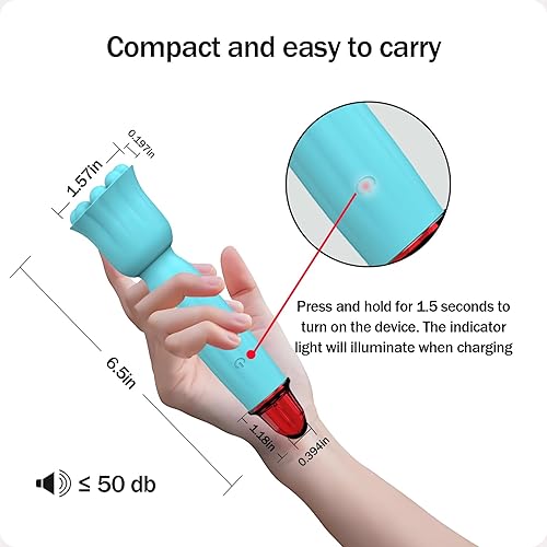 Miniatura 4 de Mini masajeador portátil de mano, silicona suave impermeable, para cabeza, cara, cuello, hombro, espalda, herramienta de alivio del dolor muscular