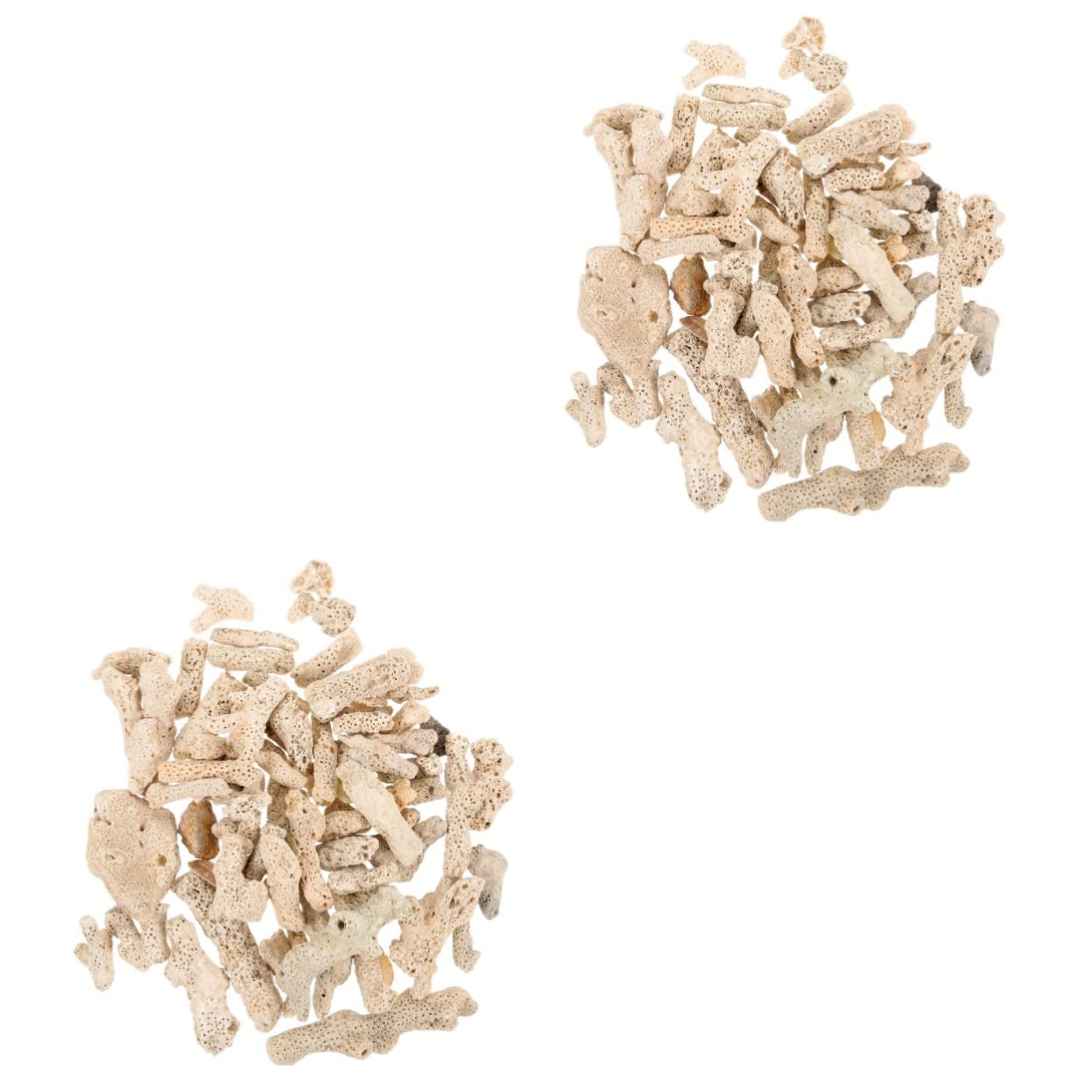 DOITOOL 2 Juegos Medios de Filtración para Acuario y Estanque de Coral Natural Bolsa de Malla Reutilizable Sustrato de Arena de Coral para Mejorar Calidad del Agua y Filtrar Impurezas