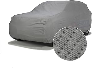 ASCOT, CAR COVER for Toyota Innova Crysta Car Body Cover Waterproof 3 Layers Custom-Fit All Weather Automobiles Heat Resistant UV (Innova 2.4 G, Tiebond Grey)
