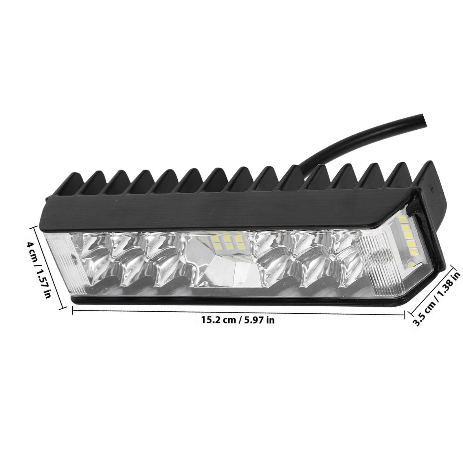 YARNOW Faros LED para Motocicleta Luz de Trabajo, Aleación de Aluminio, Instalación Fácil, Mejora la Seguridad en Condiciones Nocturnas y Diversos Entornos