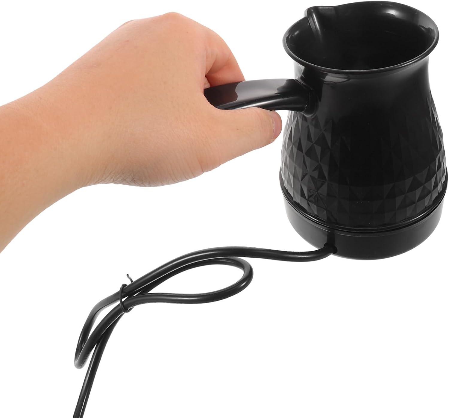 Electric Turkish Coffee Pot 500ml with Rapid Brewing and Flexible Flavor Extraction, Stainless Steel and Pp Material, Anti-scald Handle for Family Breakfast and Social