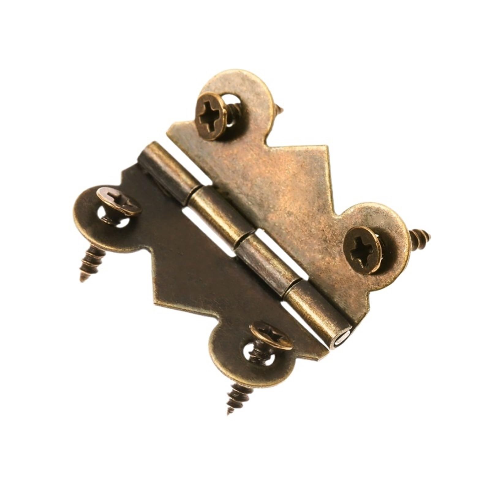 Kdhcvkz 25Pcs Pack 25Pcs Antique Bronze Hinges 20X25mm 4 Holes For Cabinet Drawer Hinges