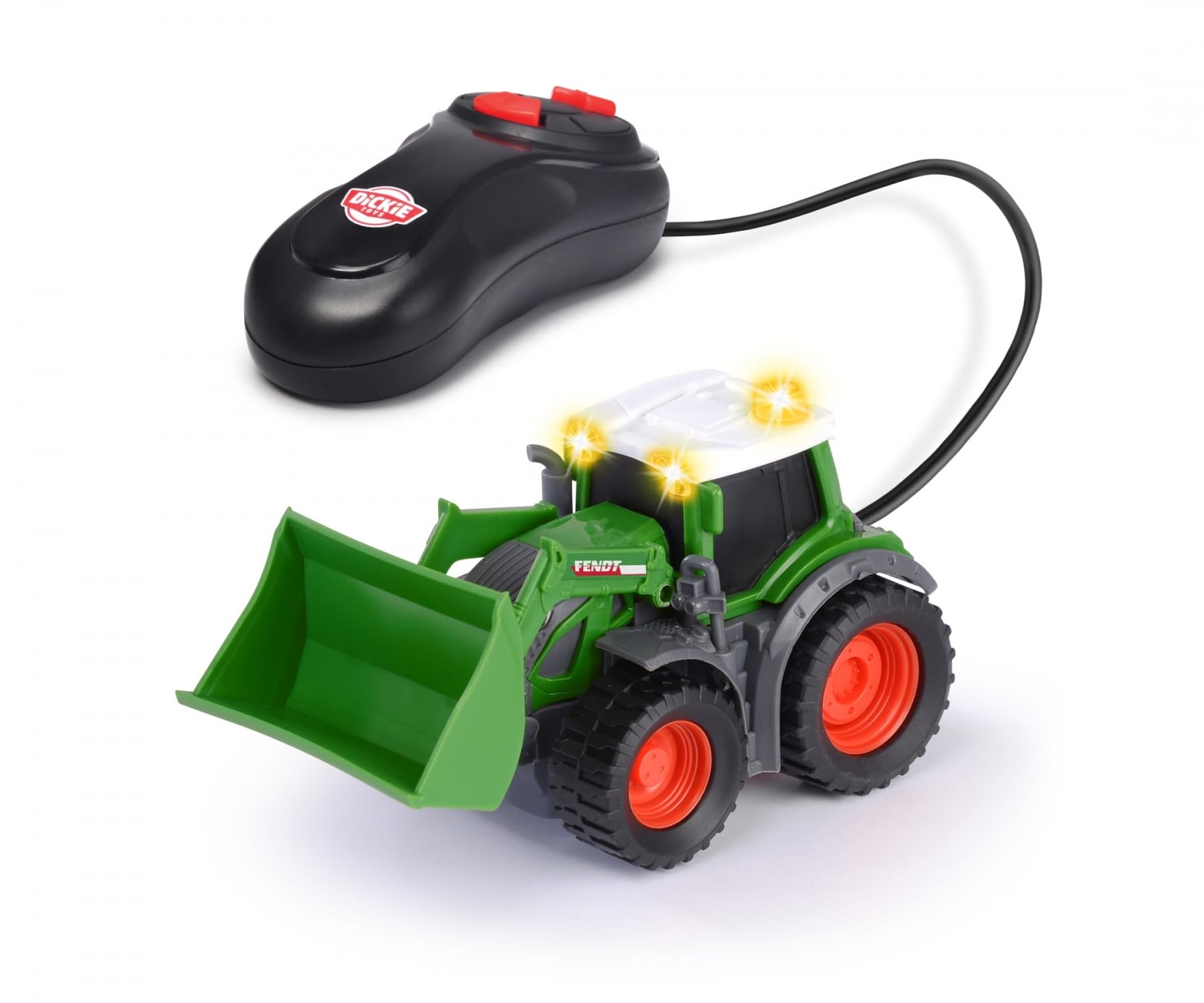 Dickie Toys Fendt Trekker Met Afstandsbediening Voor Kids - 14 Cm Speelgoedtractor Met Beweegbare Schep En Licht | Geschikt Voor Kinderen Vanaf 3 Jaar