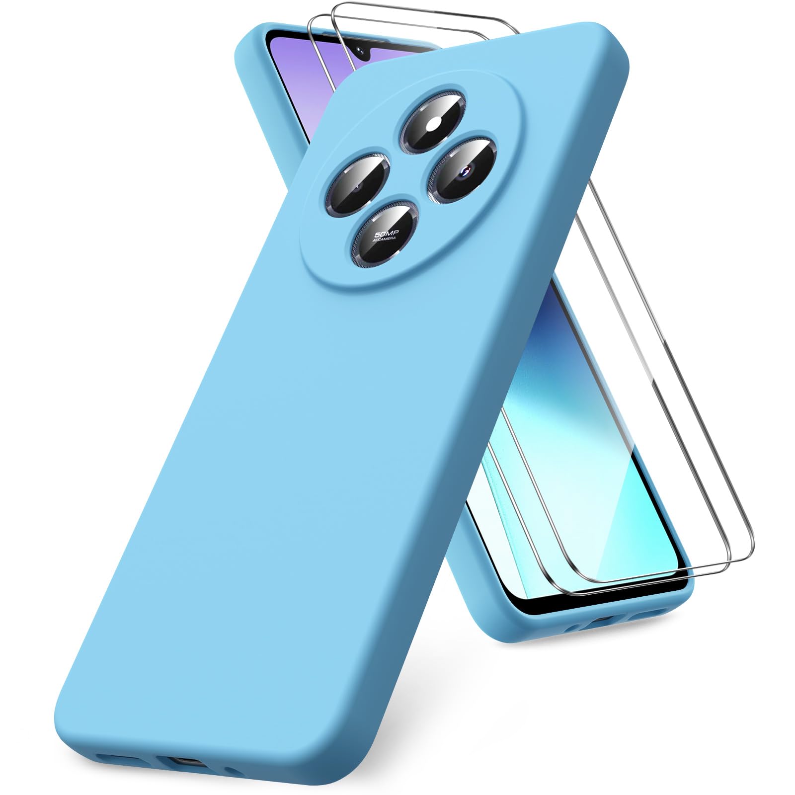 Coque Xiaomi Redmi 14C/POCO C75 - Protection Renforcée + 2 Verres Trempés | Noir