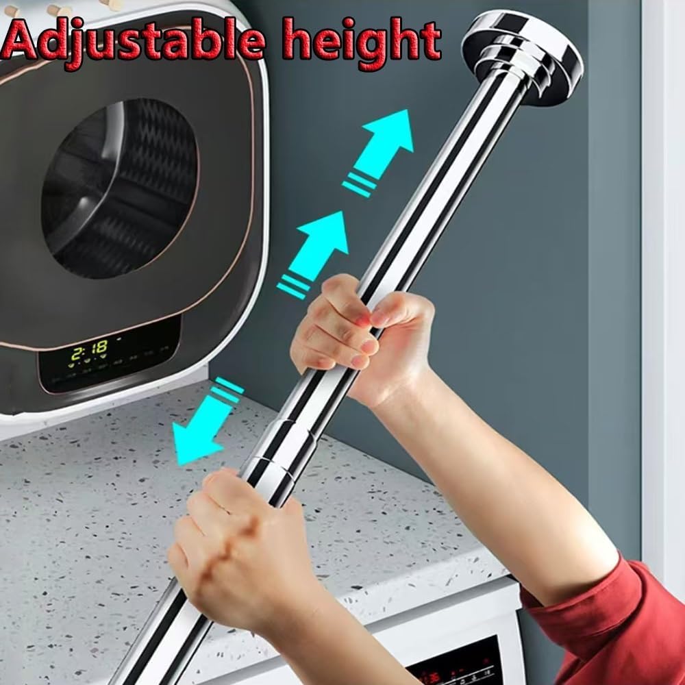 Patas y Soportes telescópicos Ajustables para Fregadero, Varillas de Soporte bajo encimera de Acero Inoxidable para fregaderos de Cocina, Altura 30-50 cm, Ideales para reparación e instalaci