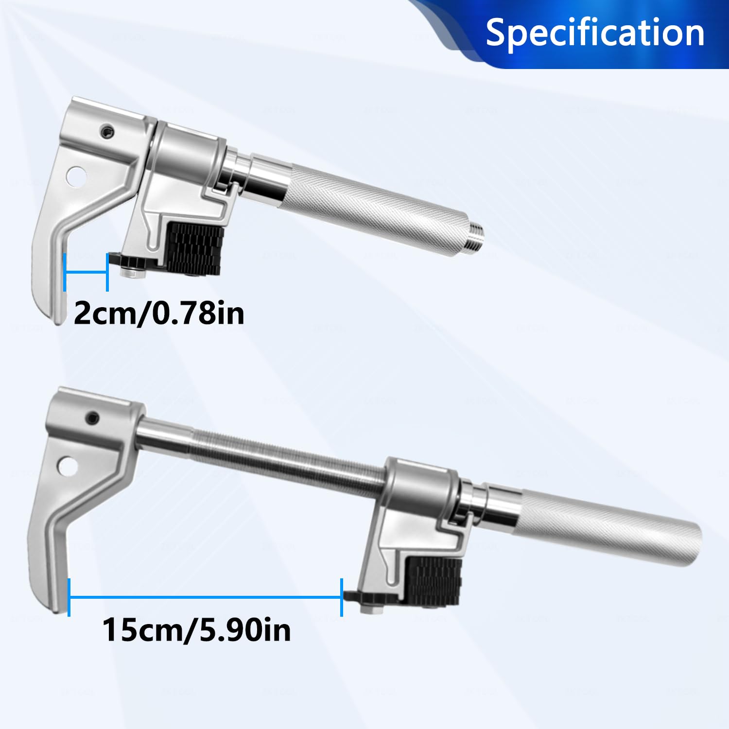 ZKTOOL Herramienta Universal para Reparación de Roscas Externas, Raspador de Roscas Exteriores, Herramientas de Reparación de Roscas de Alta Resistencia, para Diámetros Exteriores de 1-1/4" a 5"
