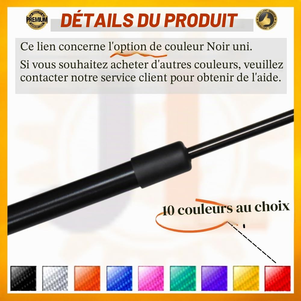 JINGLING Vérins de coffre automatiques pour série 1 F20 2011-2019 - Amortisseurs à gaz pour hayon arrière