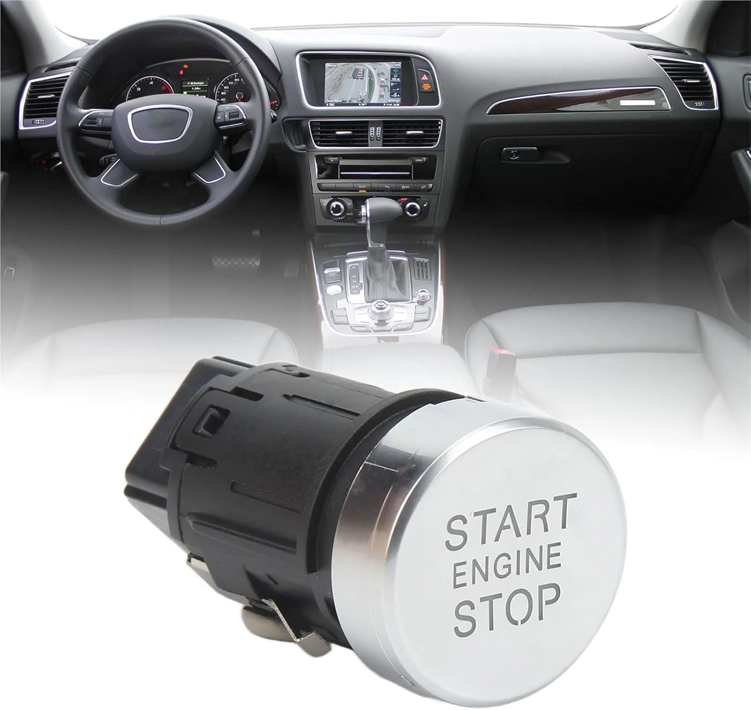 イグニッション スイッチ スターター エンジンスタートストップスイッチボタン車の点火システム部品8K0905217アウディA4 A5