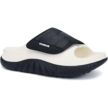 COFACE Mens Recovery Sandals Man Orthopedic Plantar Fasciitis Walking Outdoor Slides for Men Comfort Adjustable Thick Cushioned Orthotic Size 7-15