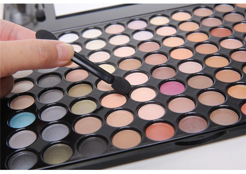 Paleta de sombra de ojos de 88 colores, juego de regalo de maquillaje profesional de larga duración, impermeable, mate, altamente pigmentos, brillantes, brillantina, paleta de maquillaje 7