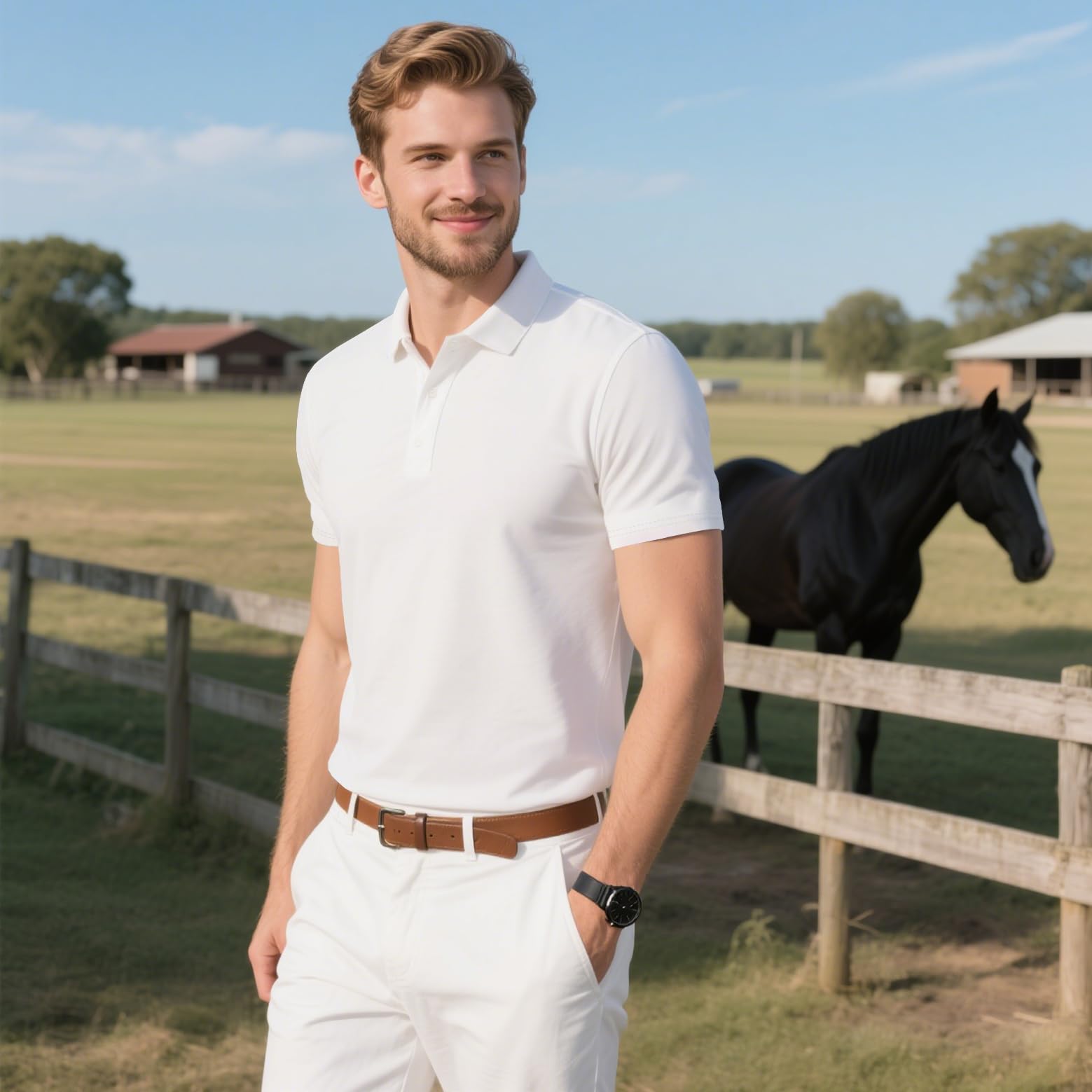 Herren-Polo-Shirts, schnelltrocknend, kurzärmelig, athletisch, feuchtigkeitsableitend, lässig, Golf-Shirt, 3er-Pack, Schwarz/Weiß/Marineblau, XL