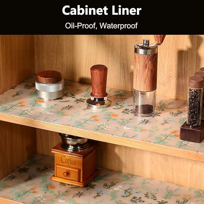 Waterproof Fridge Mat | Anti-Slip Refrigerator Drawer Mats | Multipurpose Kitchen Shelf Liner, Washable & Oil-Proof Cabinet Mats for Fridge, Drawer & Table 2