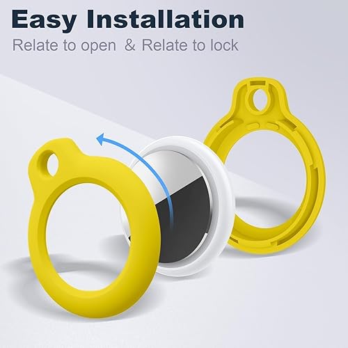 Miniatura 137 de Funda para AirTag con llavero, a prueba de golpes y antiarañazos, accesorios para localizadores GPS, para bolsos y maletas, transparente F5-Clear