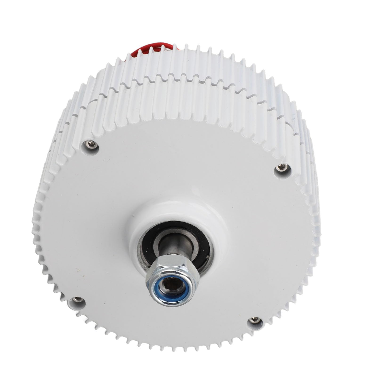Generatore a Doppio Albero da 48 V, Generatore Sincrono a Magneti Permanenti Trifase, Uscita CA in Lega di Alluminio, Lubrificazione a Grasso, Design Compatto per Turbine Eoliche Verticali o