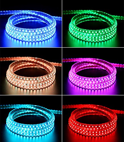Tira LED RGB 5050 16.4ft Flexible Impermeable Dimmable miniatura 7