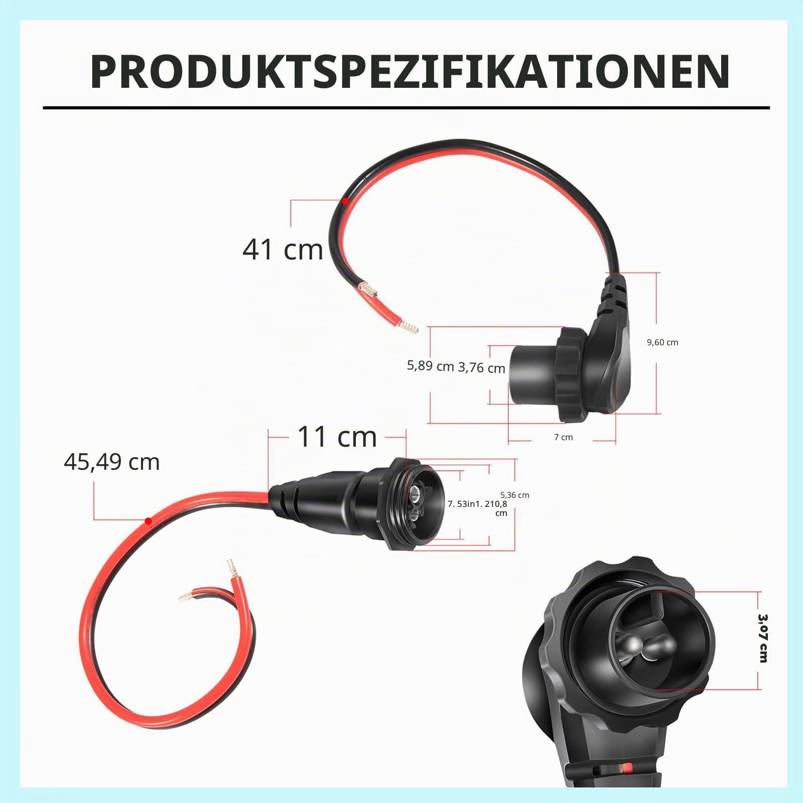 1865128 1865120 MKR-26 MKR-28 für Minn Kota Süß- und Salzwasser Trolling Motor Stecker und Buchse Marine Batterie Zubehör