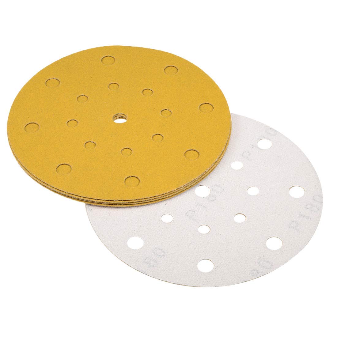 Disco Abrasivo Da 225 Mm, Grana 80, 30 Dischi Abrasivi Circolari, Carta - Foto 12