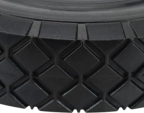 Miniatura 5 de MOUYAT 2 Pack 8 x 1.75 Inch Solid Hand Truck Wheel, 12 Inch Axle Heavy Duty Universal Lawn Mower Wheels, Replacement Tires For Hand Truck, Grill,