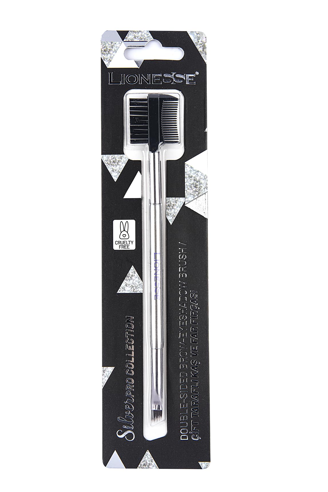 LIONESSE Silver Çift Taraflı Kaş ve Far Fırçası 5134