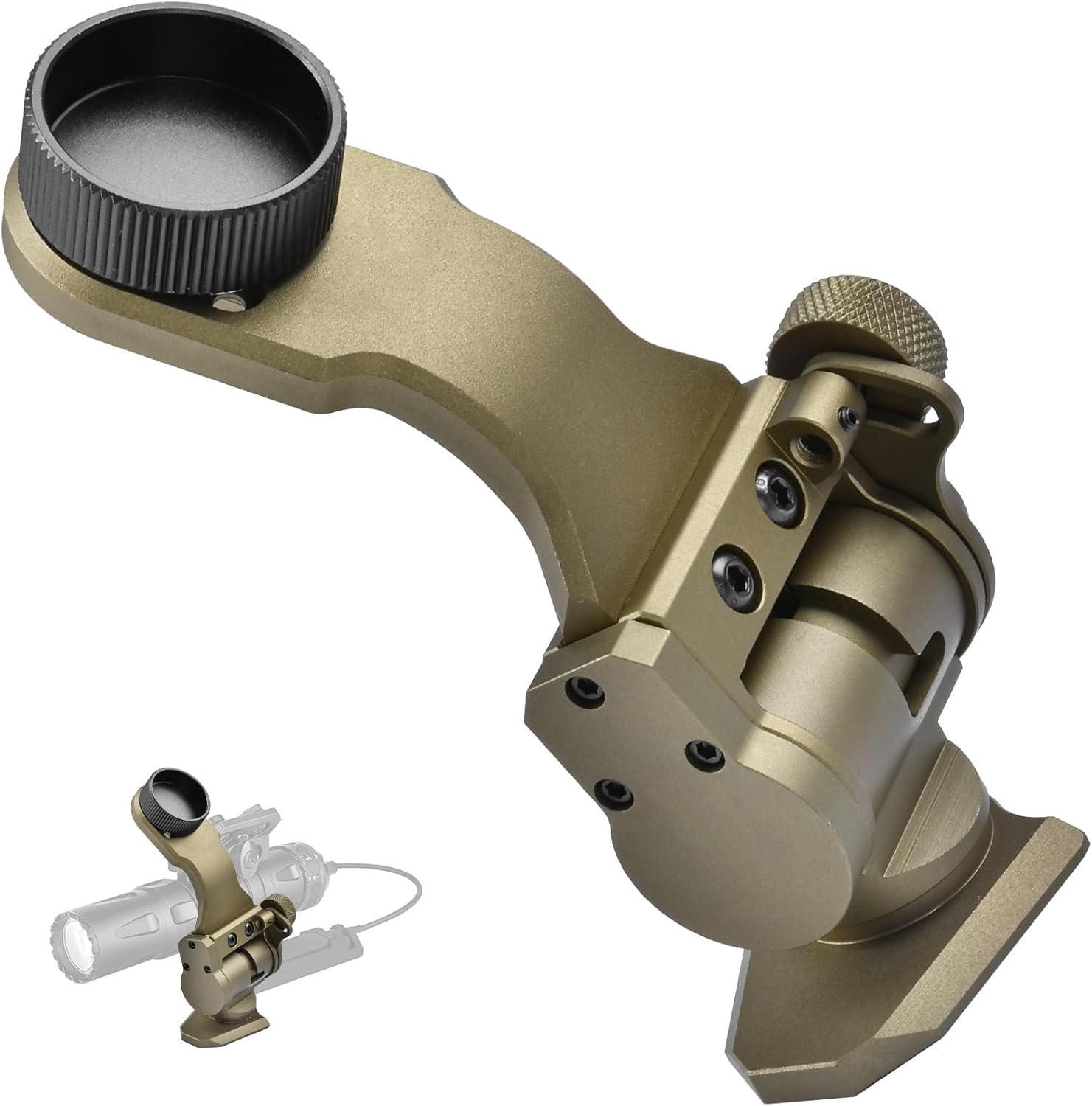 Dovetail Night Vision J Arm PVS 14 J-arm Headmount Mount NVG Helmet Mount Dovetail G24 Metal J arm for Goggles Binoculars All Models of PVS-14 Mount