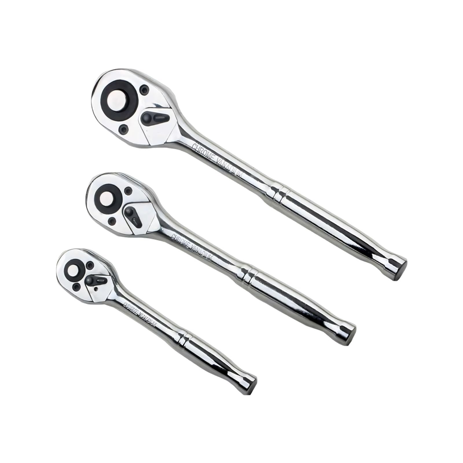 Msioytog 3Pcs Professional Ratcheting Wrench Tool 1 / 2Inch 3/8 1/4 Inch Perfect For Mechanics And Home Improvement Tasks Automotive Handle Spanner Set