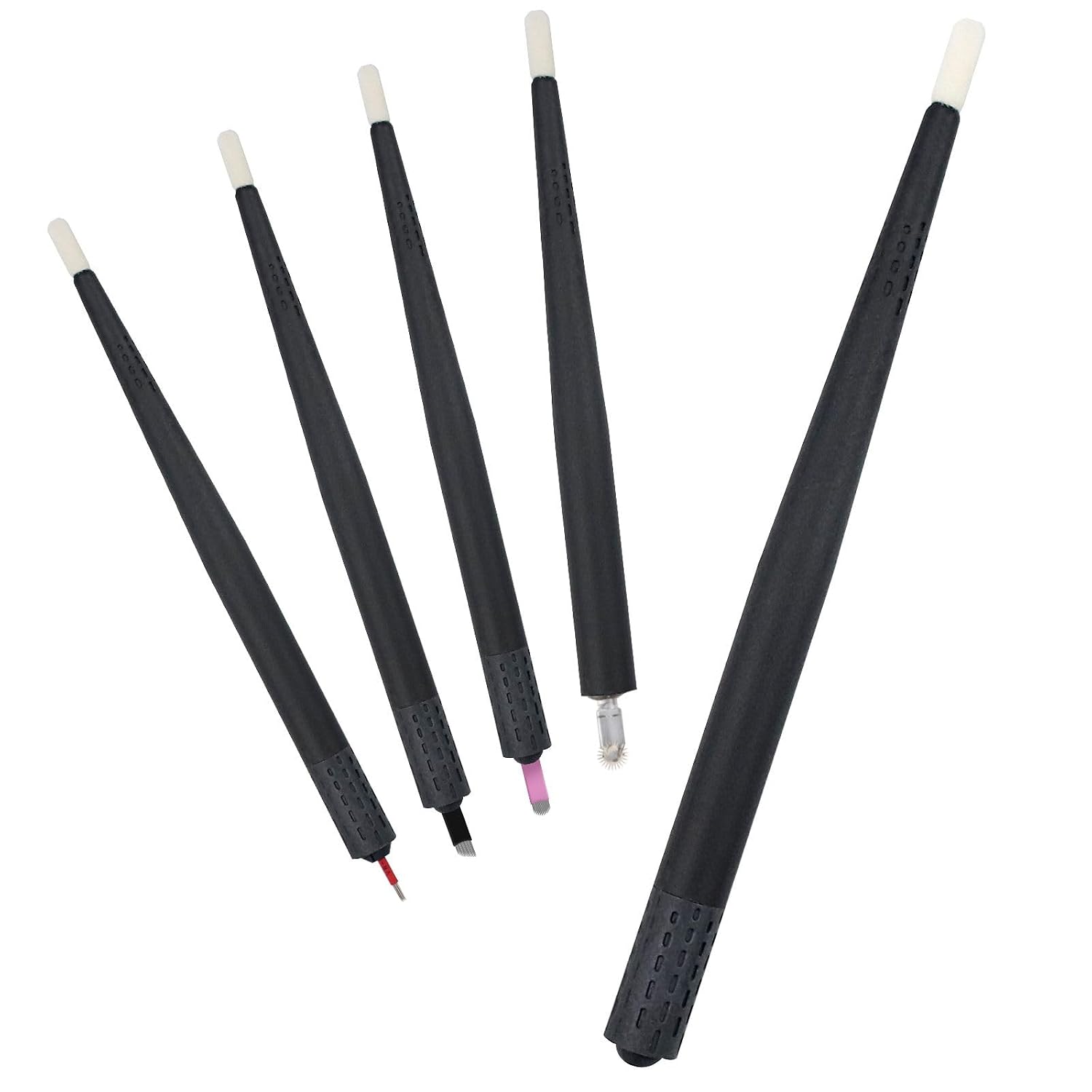 Universal Microblading Holder, Disposable Eyebrow Microblade Handles Manual Microblading Pen for Brows Permanent Makeup (5Pcs)