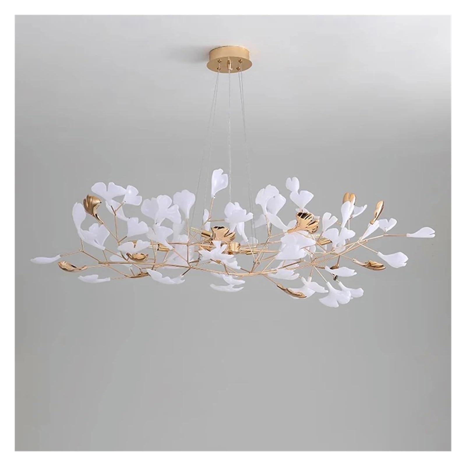 Lampada a Sospensione per Sala da Pranzo, Arredamento per la casa, Illuminazione per Interni, lampadario a Sospensione, lampadario, Compatibile con Soggiorno, Lusso (Lungo, Diametro 80 cm)