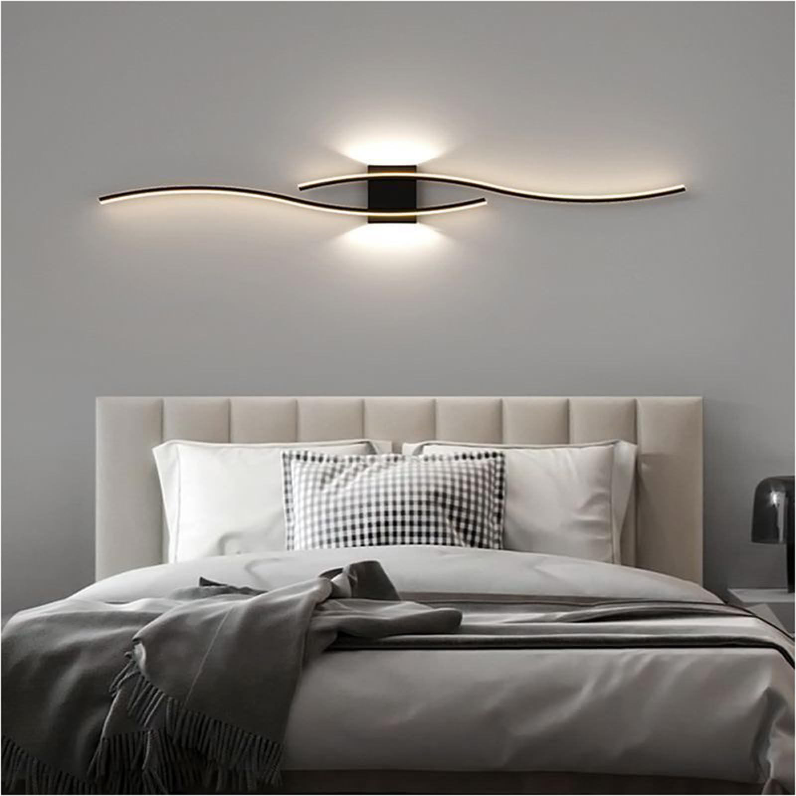 HYJAUSXB Wall Sconces for Stair, Aisle & Bedside - Modern Reading Light, Stylish Background Fixtures, Adjustable Line Lamp Home Decor