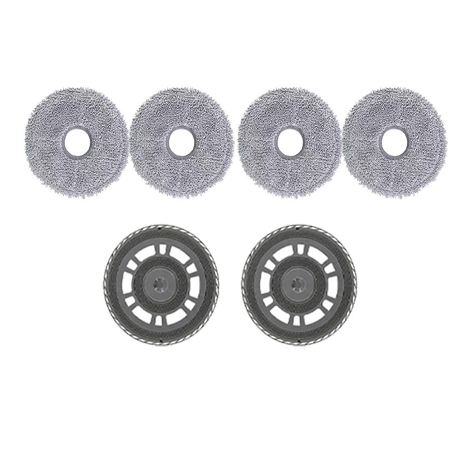 Kicici Accessories Compatible With Dreame L40 Ultra / X40 Ultra Robot Vacuum Spare Parts Main Side Brushes Mop Cloths HEPA Filters Dust Bags(Set24)