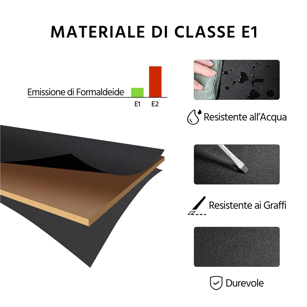 Yaheetech Cassettiera da Scrivania con 3 Cassetti Salvaspazio Archivio Schedario Portadocumenti Mobiletto da Ufficio Rimovibile con Ruote per Ufficio Studio (Nero)