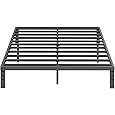GAOMON 10 Inch Full Bed Frame No Box Spring Needed, Heavy Duty Platform Metal Bed Frame with Metal Slats and Under Bed Storage, Easy Assembly, Noise Free, Black