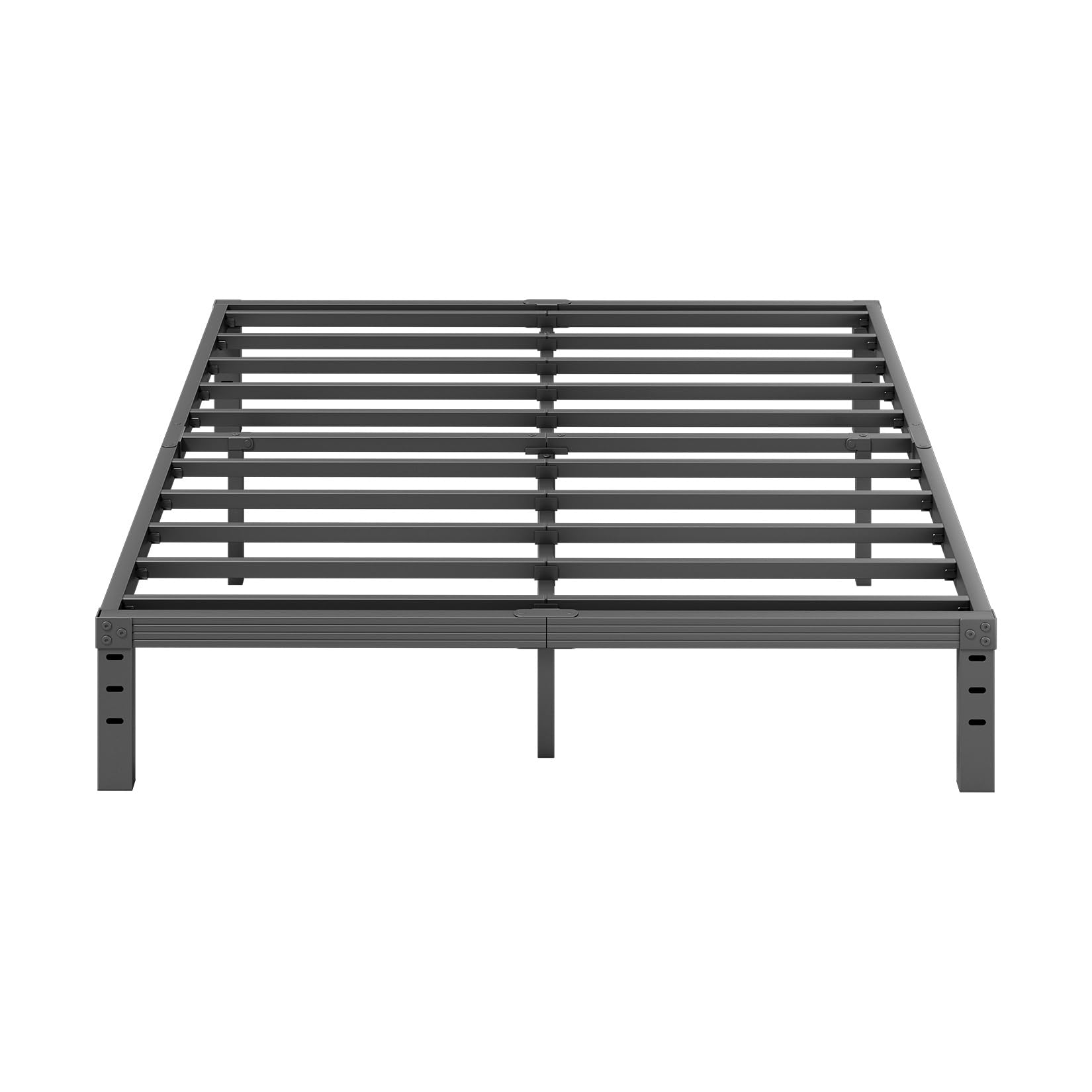 ZIYOO Full Size Bed Frame with Heavy Duty Steel Slat, 12 Inches Platform Bed Frame, Non-Slip Design, No Box Spring Needed, Easy Assembly, Quiet Noise Free, Under Bed Storage Space, Black