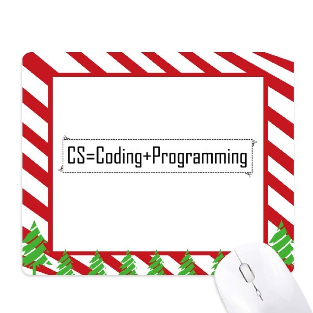 Tapis de souris codage et programmation motif canne de Noël - 6