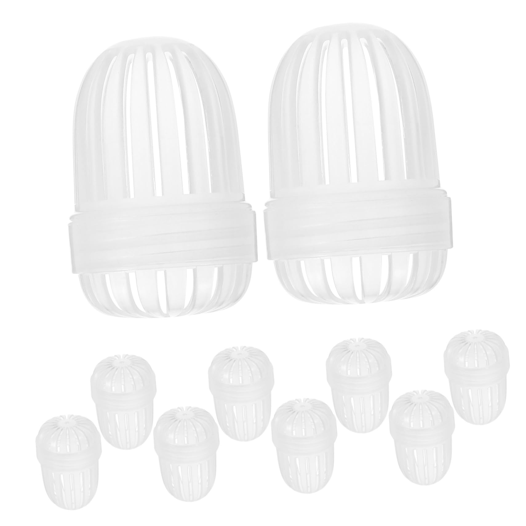 MUCKLILY 10pcs Tea Leak Tea Leaf Infuser Tea Bag Squeezer Tea Ball Infuser Tea Strainers for Loose Tea Strainers for Loose Leaf Tea Teapot Tea Strainer Tea Making Tool Transparent Plastic