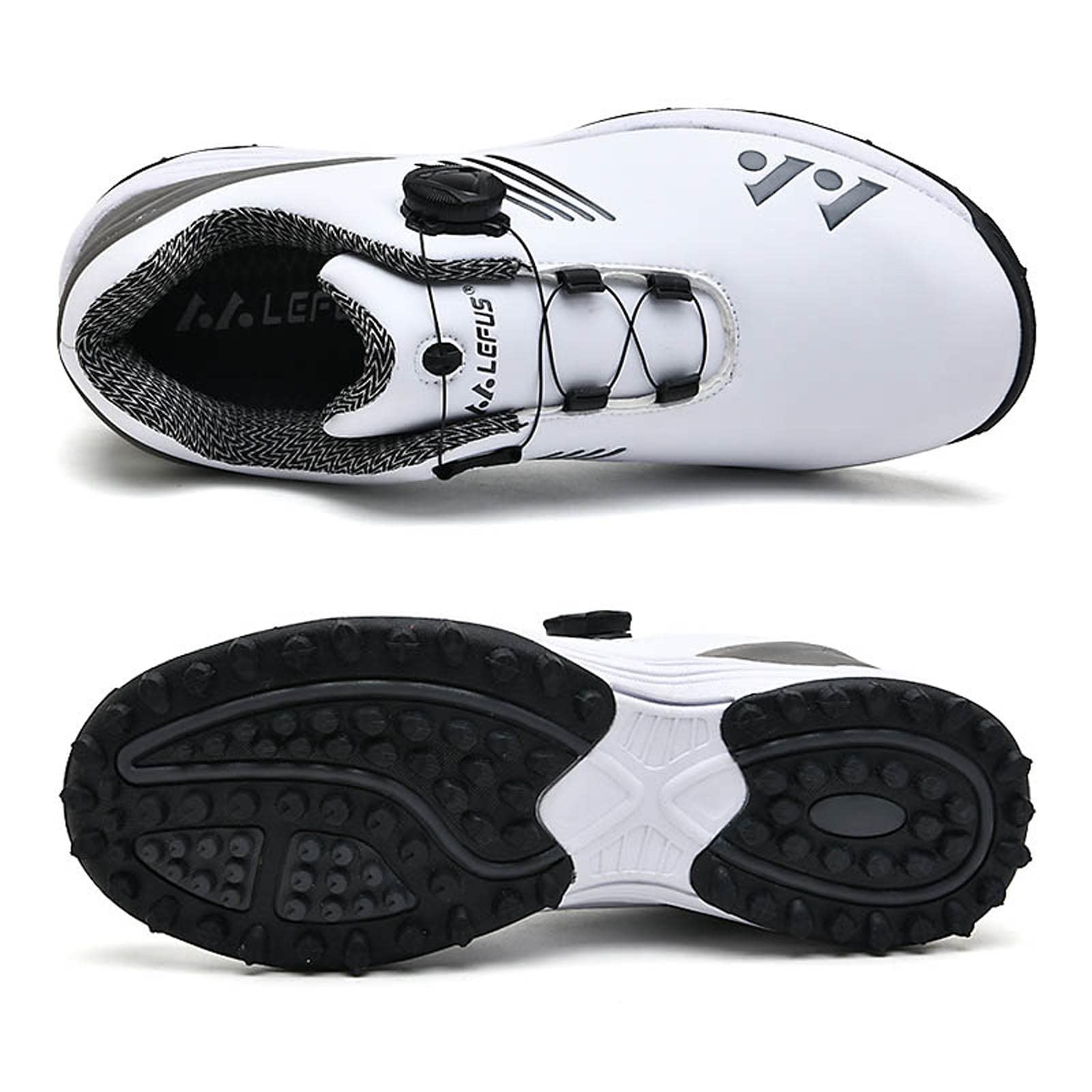 BLBK Scarpe da golf impermeabili da uomo con sistema in pizzo