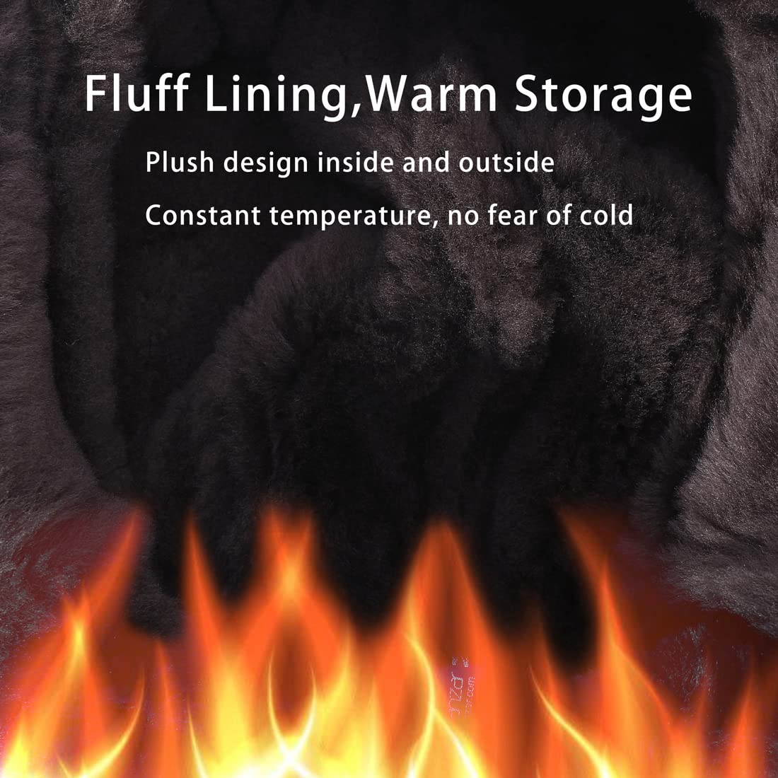 Harssidanzar Lammfell Shearling Wintermütze für Herren und Damen Echtes Leder Trappermütze Fliegermütze Aviatormütze Ushanka Bomber Hut mit Ohrenklappen CU603EU1