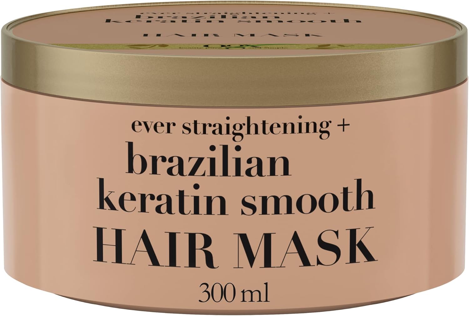 OGX | Brazilian Keratin Smoothing Hair Mask (300ml Pot) – Hair Mask to Regenerate Hair and Facilitate Styling – Mask for Shiny and Soft Hair OGX | Brazilian Keratin Smoothing Hair Mask (300ml Pot) – Hair Mask to Regenerate Hair and Facilitate Styling – Mask for Shiny and Soft Hair