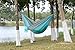 WoneNice Camping Hammock - Portable Lightweight Double Nylon Hammock, Best Parachute Hammock with 2 x Hanging Straps for Backpacking, Camping, Travel, Beach, Yard and Garden Sky Blue/Gray