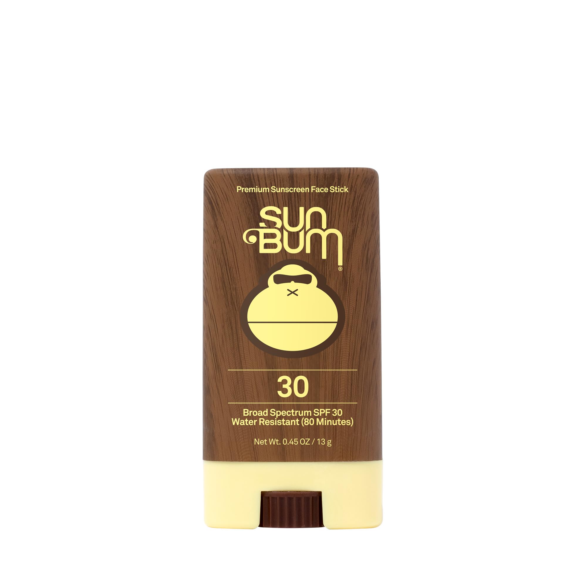 Original SPF 30 Face Stick Sunscreen - Water-Resistant Broad Spectrum Facial Sunscreen with Vitamin E - Hawaii 104 Act Compliant (Without Octinoxate & Oxybenzone) - Travel Friendly - 0.45 oz