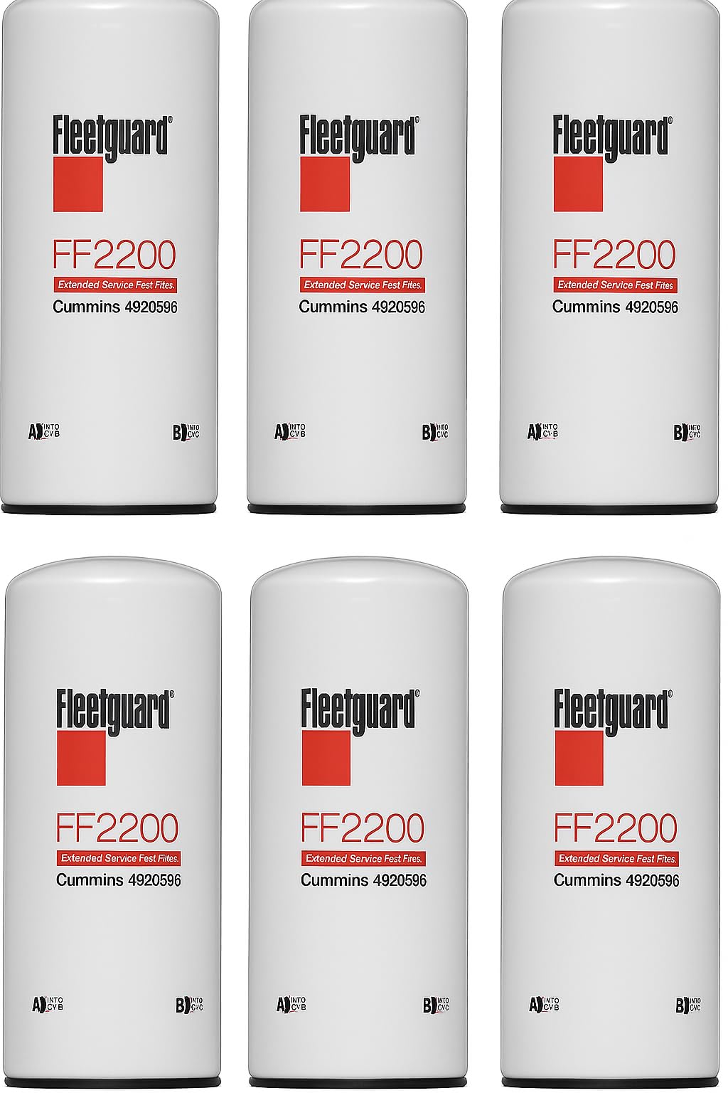 6/PACK FLEETGUARD FUEL FILTER FF2200