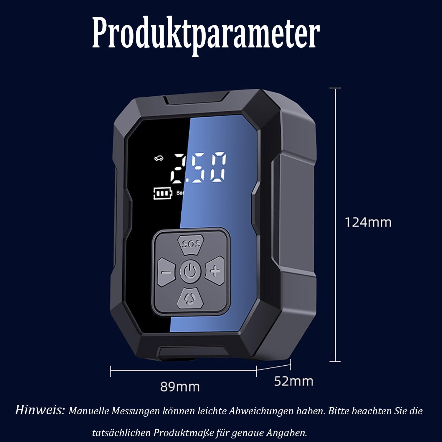 AI Ultra Reifenpumpe 150 PSI Akku Kompressor Elektrische Luftpumpe Auto fahrradpumpe SUP Sprachassistenz Digitalanzeige Powerbank LED SOS Schnellladung mini Kompressor Schlauchboote Zelte Kite Wings