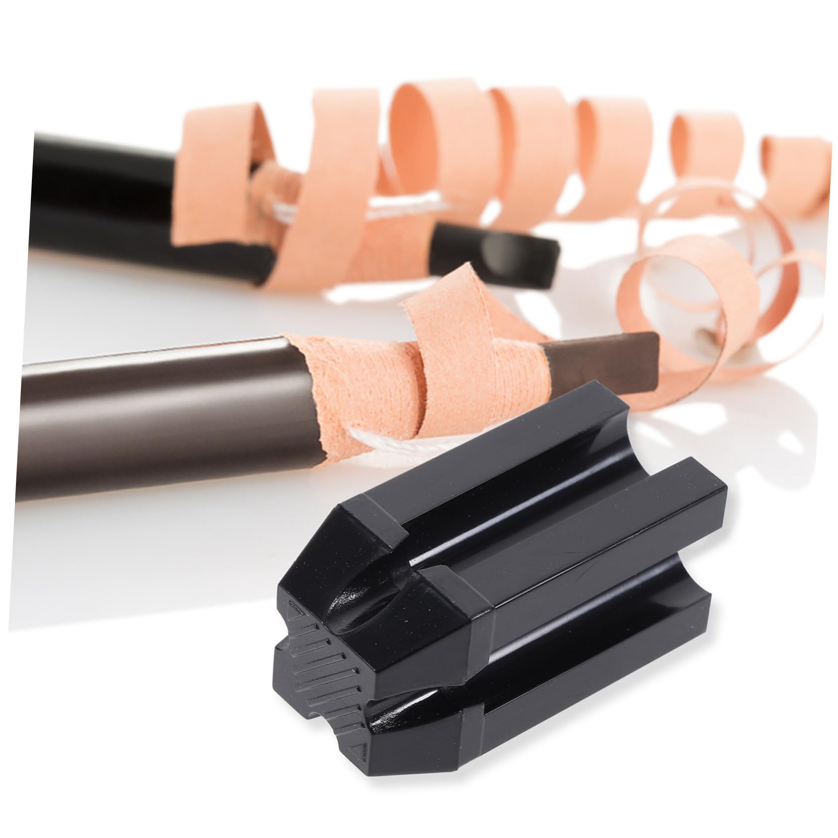 minkissy 4-Sided Eyebrow Pencil Sharpener Makeup Pencil Tool Set Black for Eyeliner