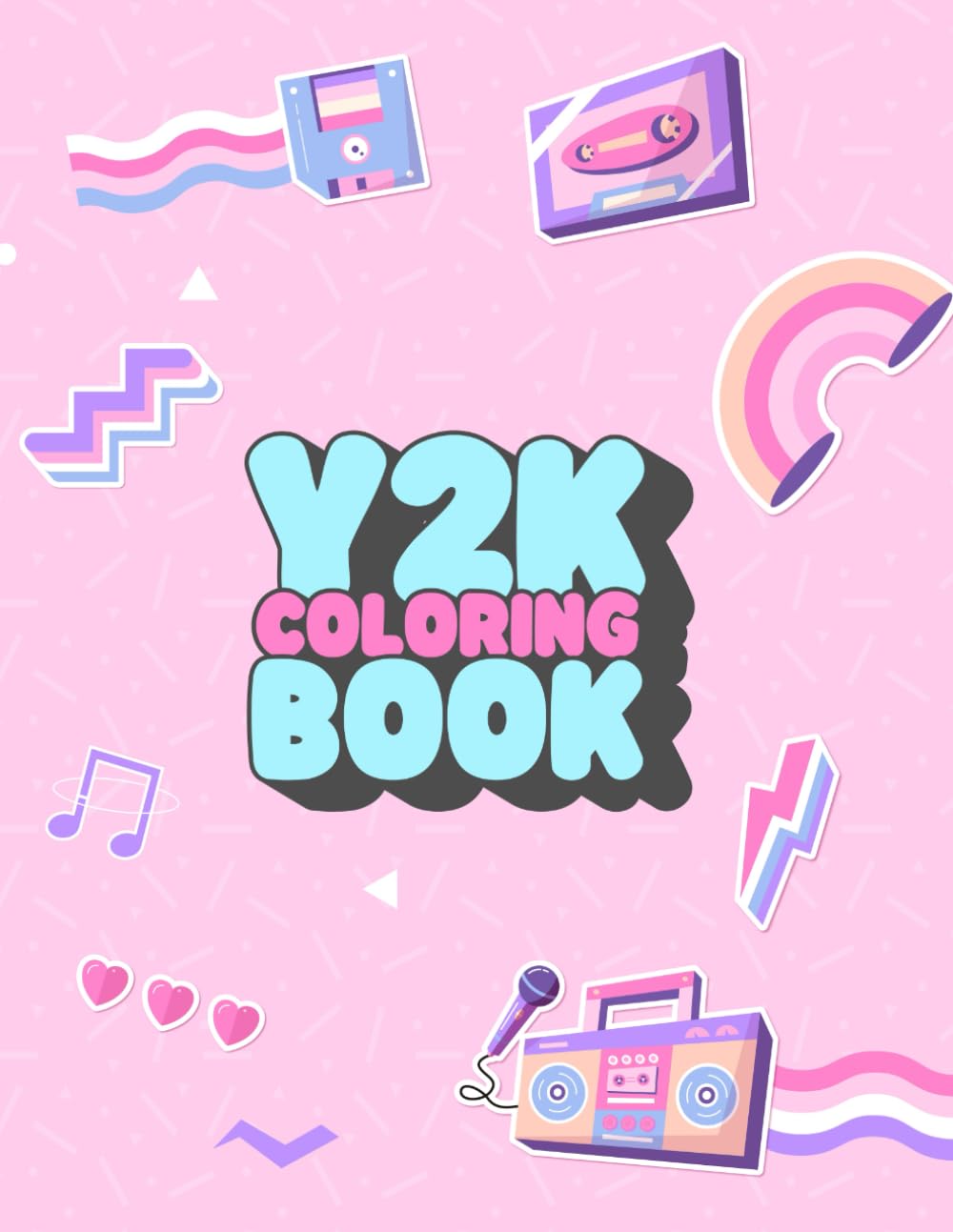 Aesthetic Y2K Coloring Book: Groovy Smiles & Flowers - 90s & 2000s Nostalgic - vsco girl - Cute 40 Designs for teens (Aesthetic Girl Coloring Books)