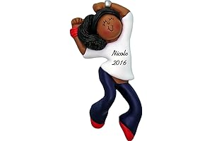 Black Girl Dancer Christmas Ornament Personalized African American Christmas Tree Decoration