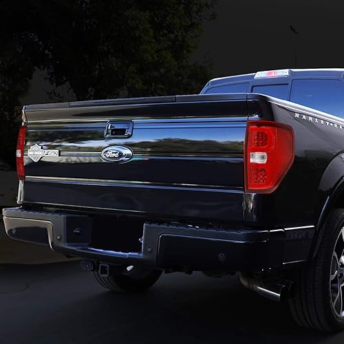 Miniatura 7 de DNA MOTORING TL-F15009-LED-3D-CH-RD Conjunto de luz trasera LED 3D para lado del conductor y del pasajero compatible con Ford F150 09-14