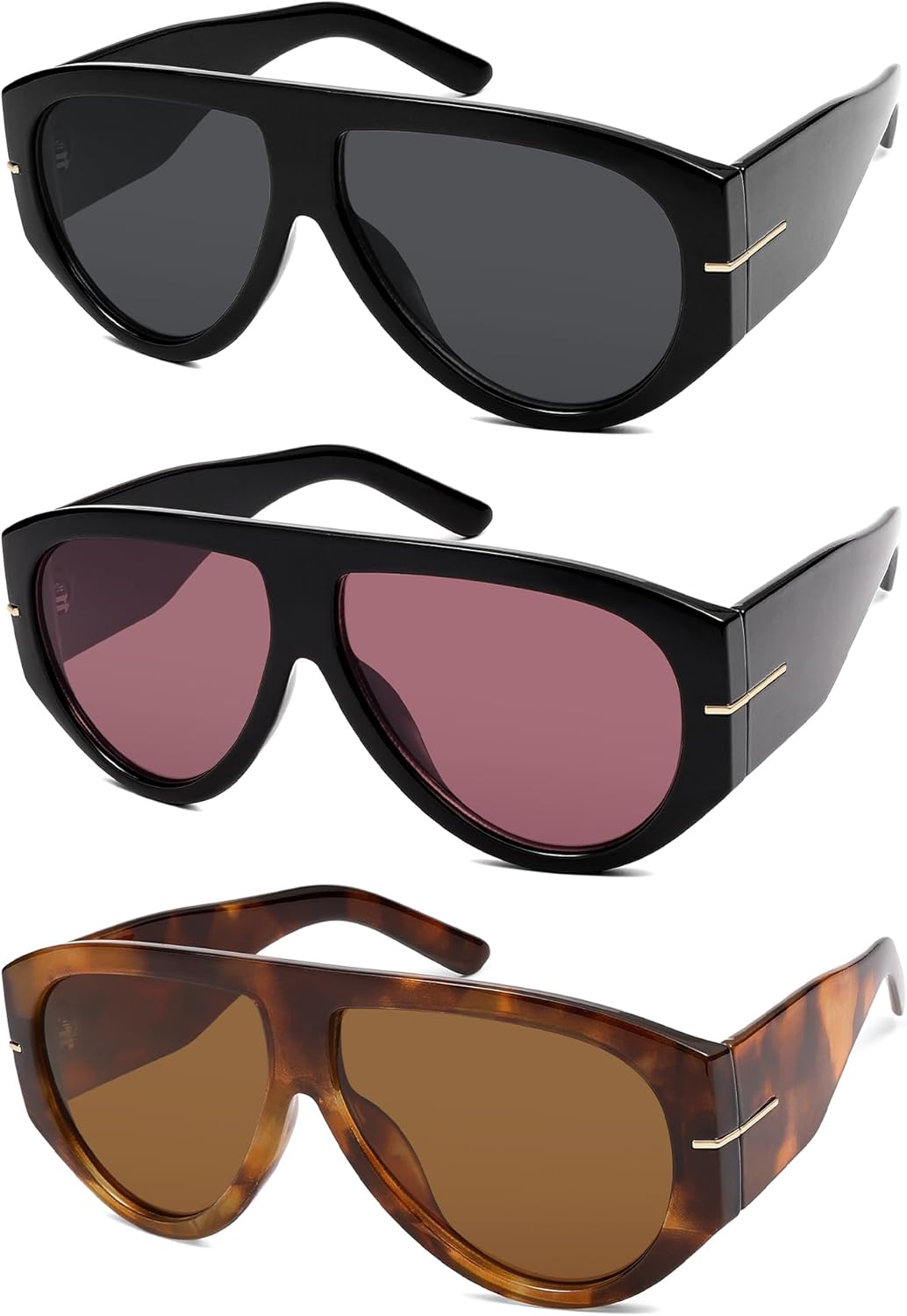 Oversized Retro Aviator Sunglasses Womens Mens 70s Classic Vintage Sun Glasses AR82227